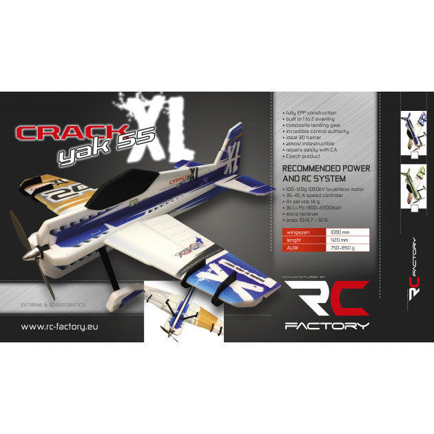 RC Factory Crack Yak XL - BlueGold with Equipment Set XL