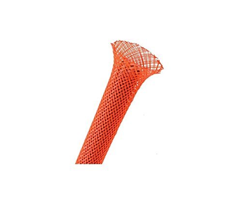 Braided Sleeve 6mm Neon Orange 1 meter