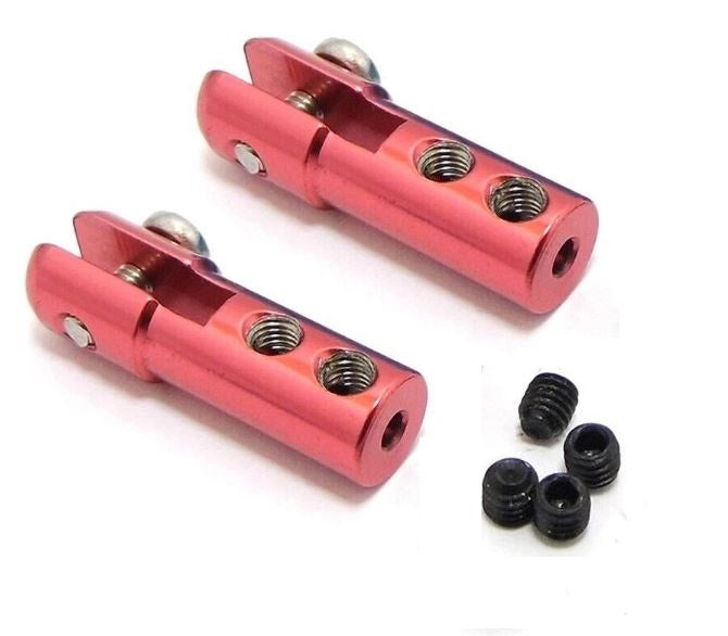 MIRACLE Metal Clevis 2mm 1 Pair Red