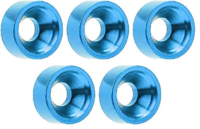 Countersunk washer for Gasket M3 Blue Pack of 5