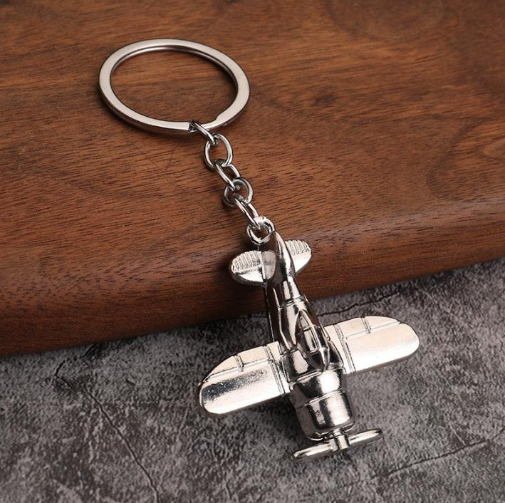 Metal Airplane Key Chain D11