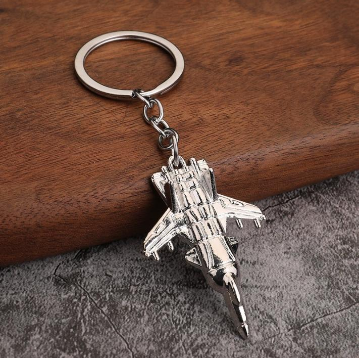 Metal Airplane Key Chain D12