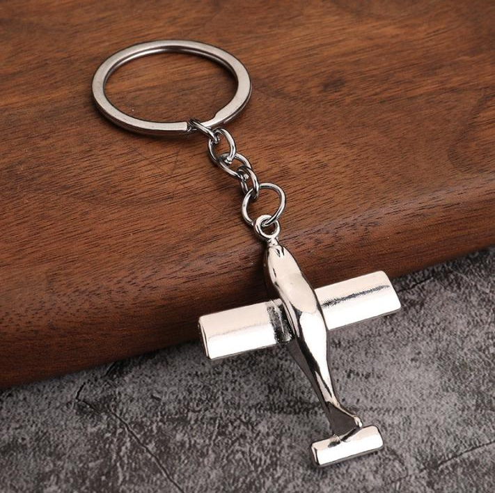 Metal Airplane Key Chain D14