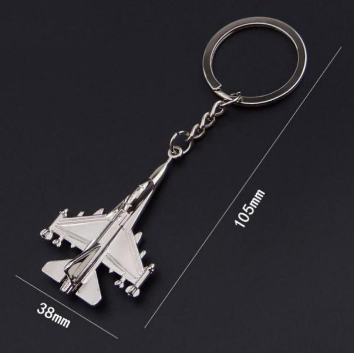 Metal Airplane Key Chain D8