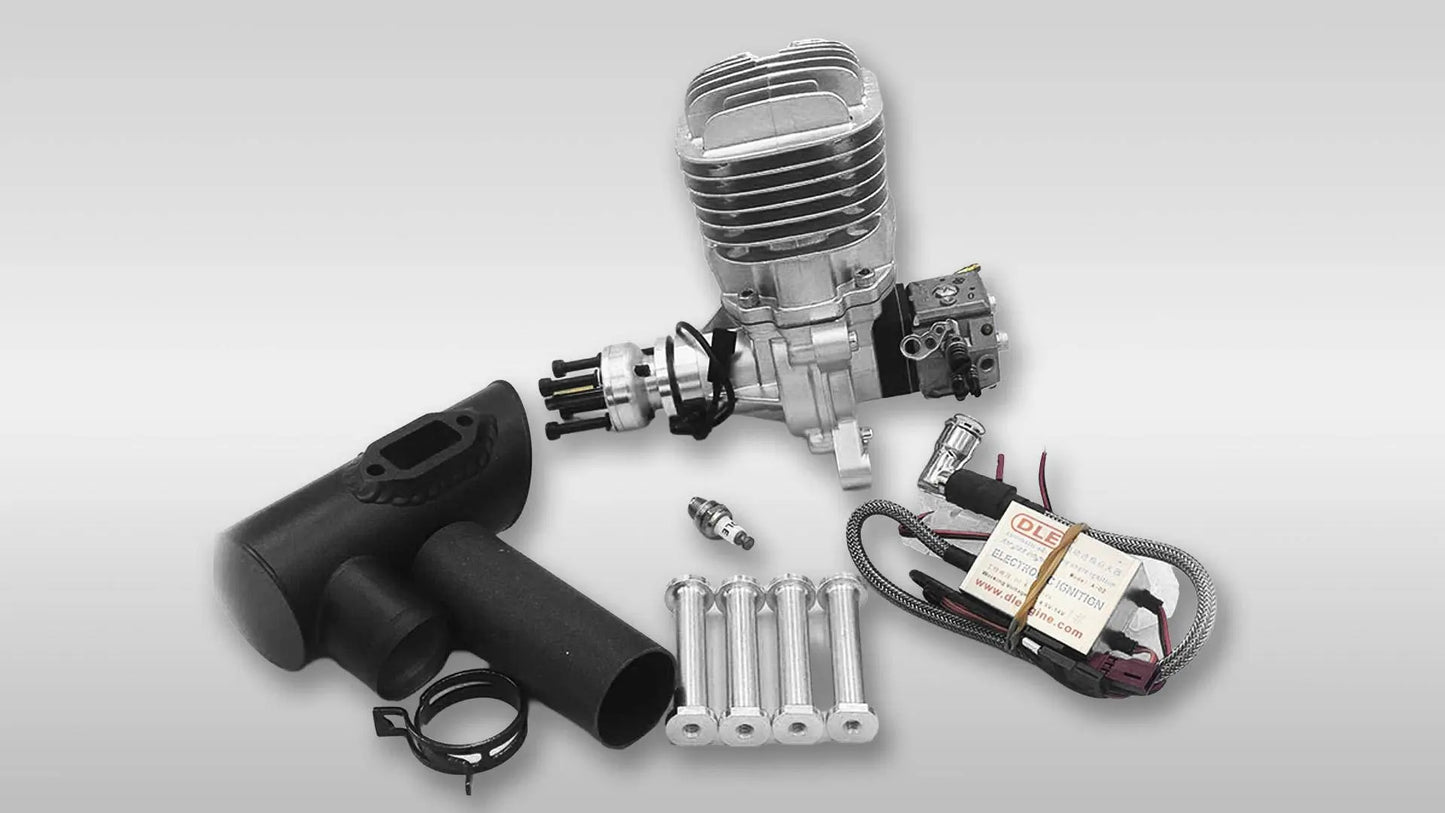 DLE-65cc Engine with Electronic Ignition and Muffler