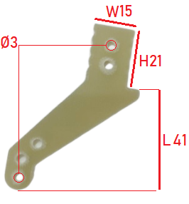 Fiberglass Control Surface Horn 1 Pair