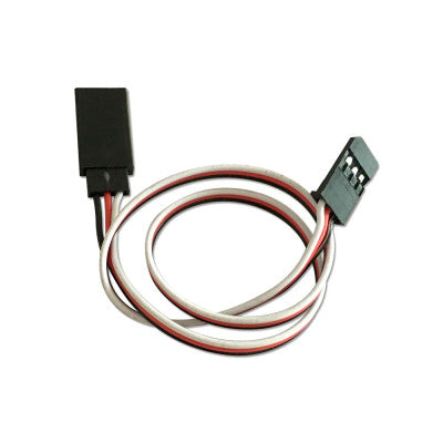 Flat Futaba Servo Extension with Anti Skid Hook 30cm