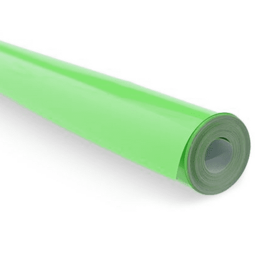 Premium Solid Fluorescent Green Covering Film 1 meter