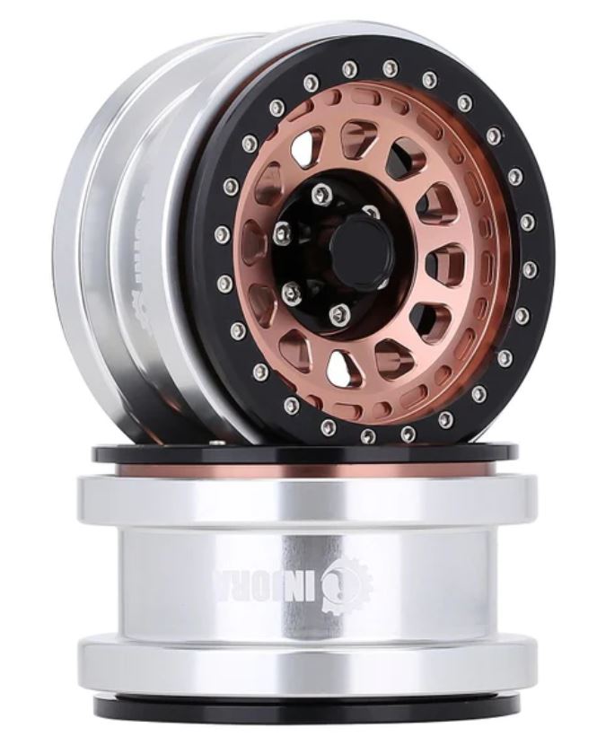 4PCS 2.9" CNC Aluminum Beadlock Wheel Hub Rim for 1/6 RC Crawler Axial SCX6