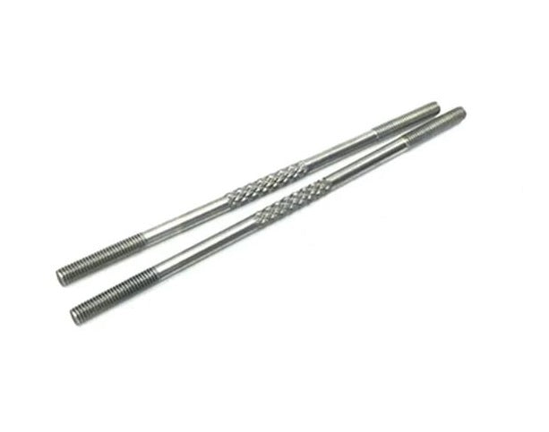 M2 x Dia 1.6 x 100mm Knurled Push Rod 1pair