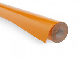 Premium Solid Orange Covering Film 1 meter