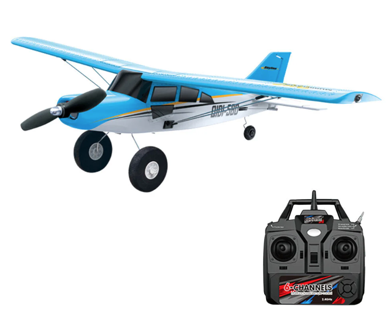 Ready To Fly Airplane 510mm Wingspan 2.4GHz With Gyro EPP QIDI - BLUE