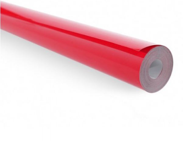 Premium Solid Bright Red Covering Film 1 meter
