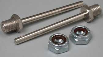 MIRACLE Wheel axle with Nut M4 Dia 4mm L 30mm