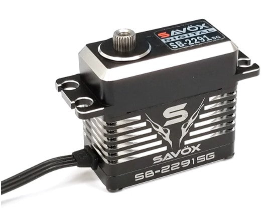 SAVOX SB2291SG HV High Speed Brushless Servo Black Edition Torque @ 7.4v: 23.0 kg