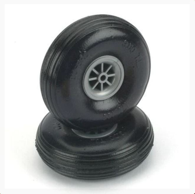 Du-Bro Low Bounce Threaded Wheels 3 1/2" (89mm)