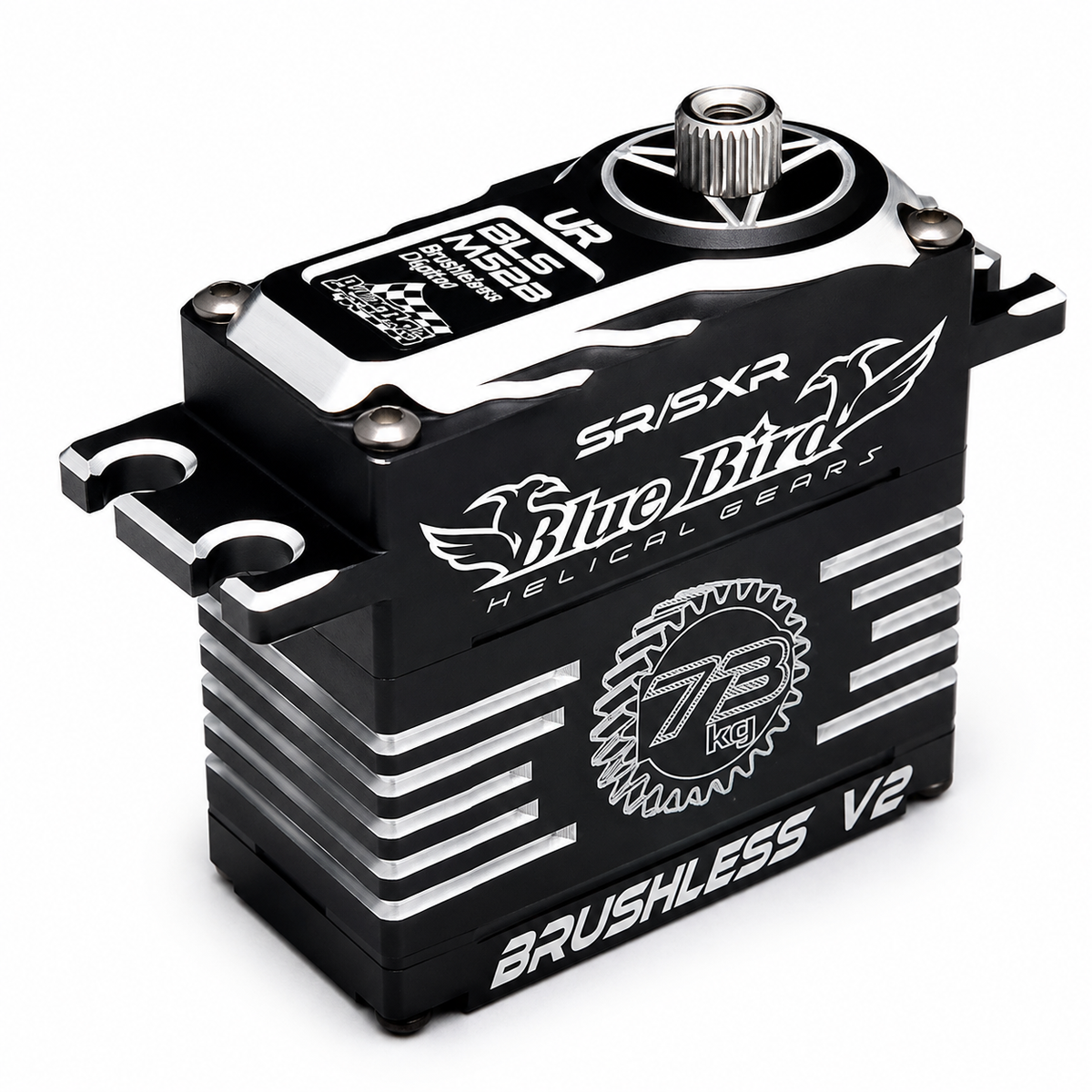 Blue Bird BLS-M72B V2 – High-Torque Magnetic Helical Gear Servo