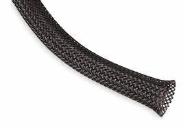 Braided Sleeve 10mm Black 1 meter