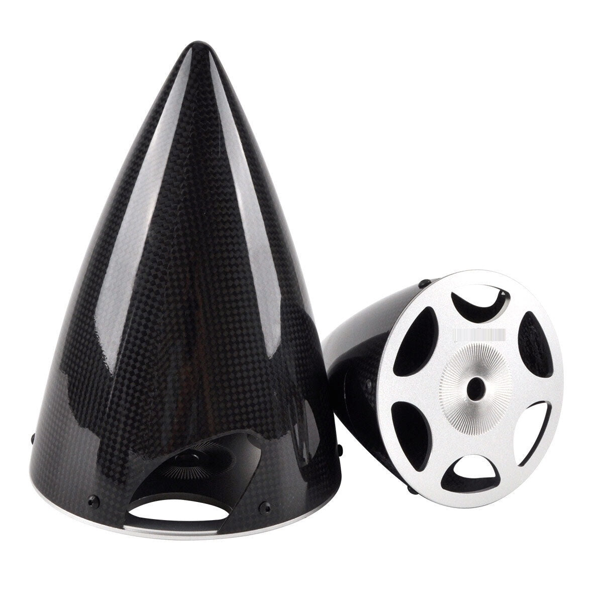 4" 2 Blade Carbon Fiber Spinner with Aluminum Base