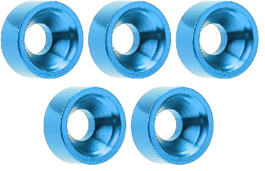 Countersunk washer for Gasket M3 Blue Pack of 5