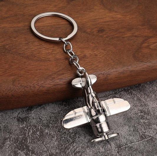 Metal Airplane Key Chain D11