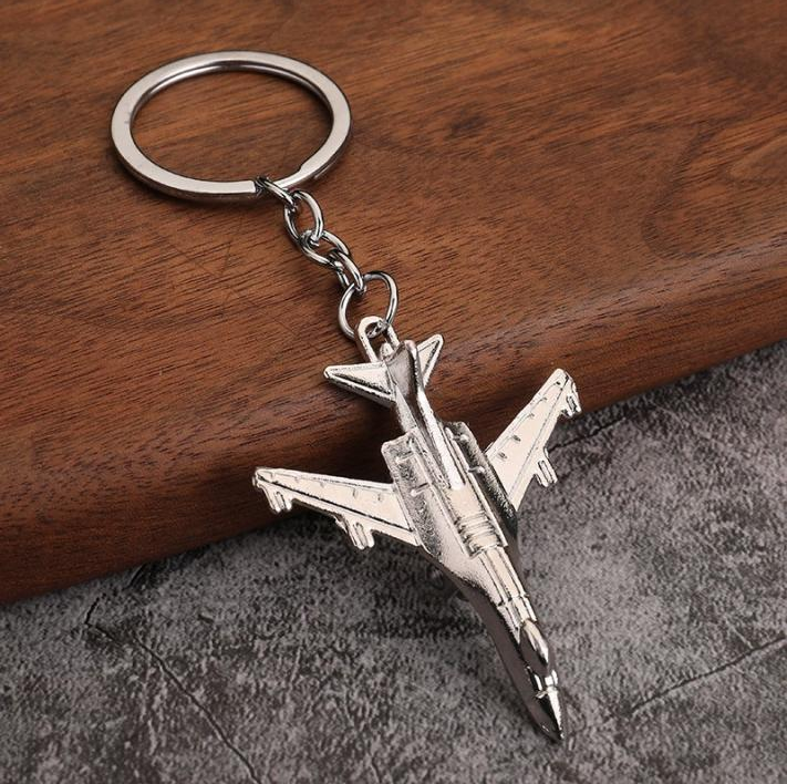 Metal Airplane Key Chain D13