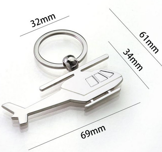 Metal Helicopter Key Chain D5