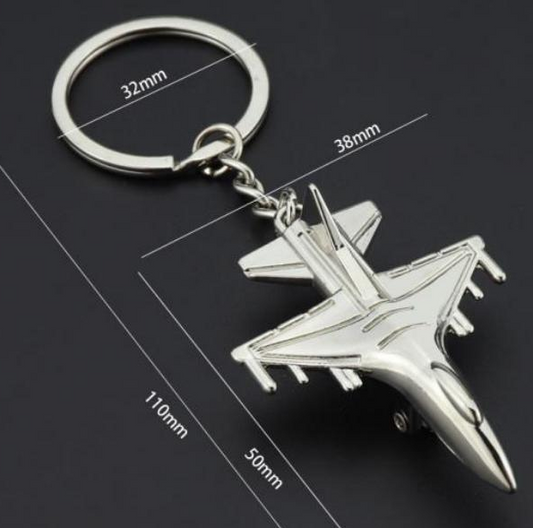 Metal Airplane Key Chain D7