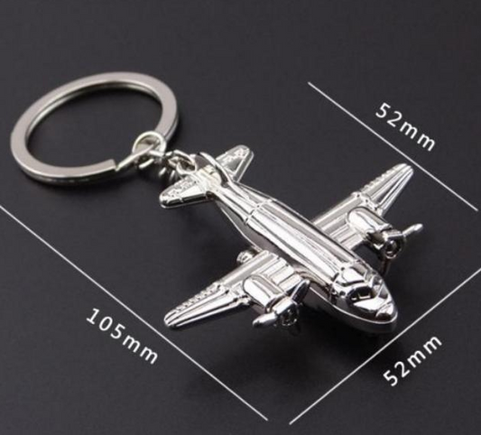 Metal Airplane Key Chain D9