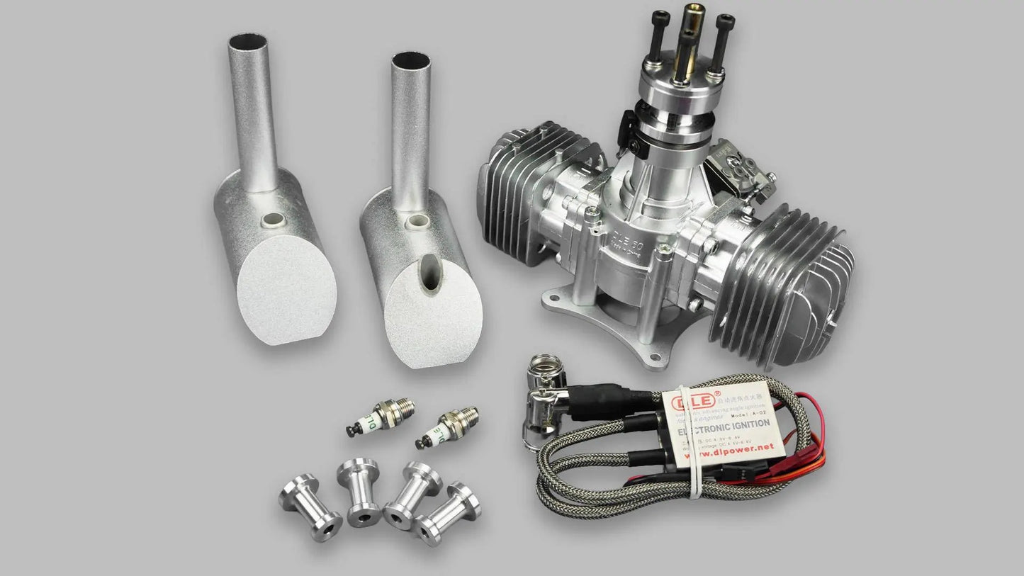DLE 60 Engine with Electronic Ignition and Muffler