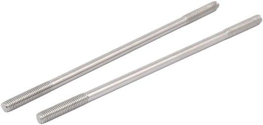 M2.5 x Dia 2 x 40mm Dual Threaded Push Rod 1pair