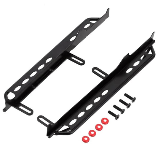 2PCS Rock Sliders Metal Pedal For 1/6 SCX6 Jeep Wrangler Trail Honcho