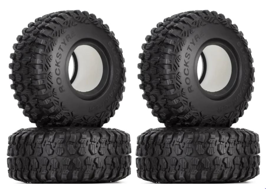 4PCS 2.9" Soft Rubber Wheel Terrain Tires for 1/6 RC Crawler Axial SCX6