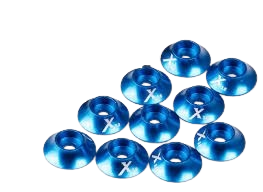 KUZA Anodized Aluminum Washer Blue M3