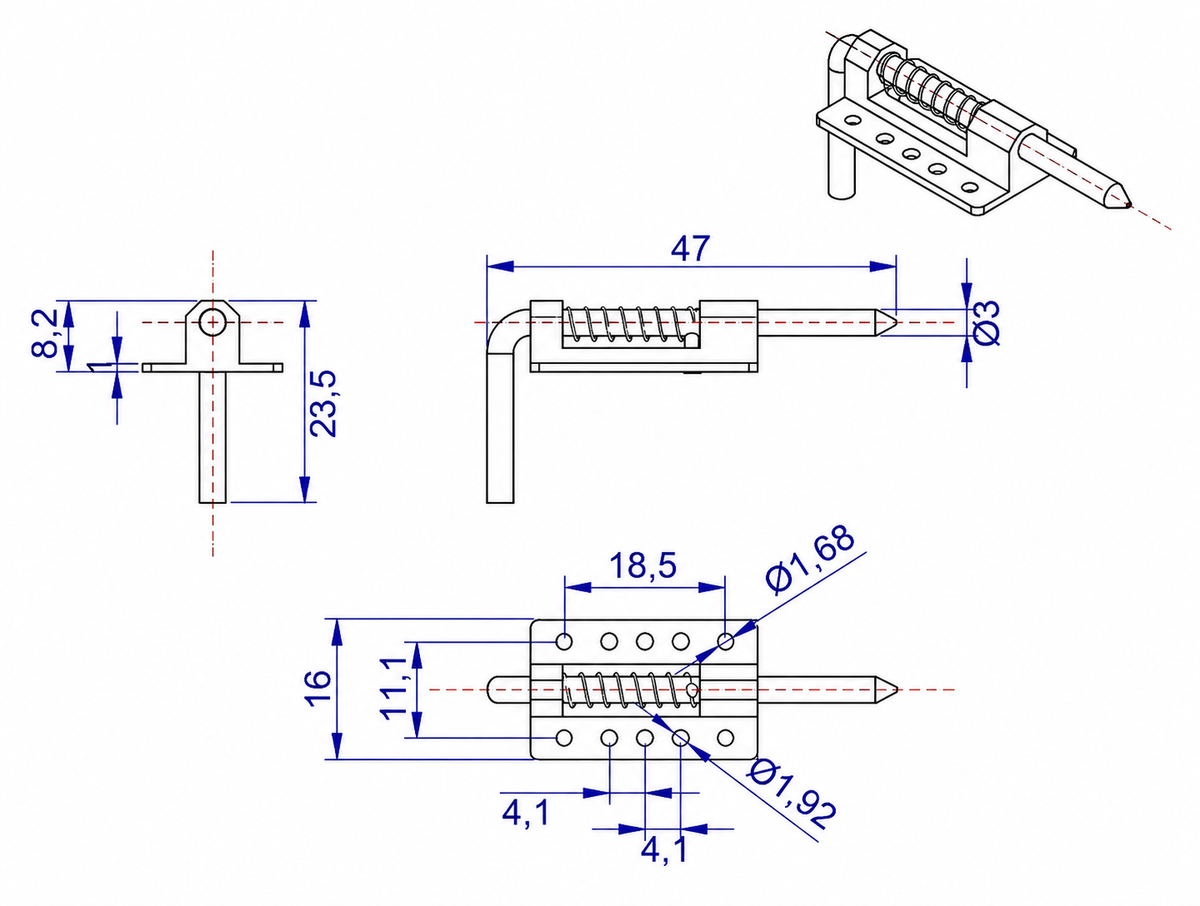 CNC Canopy Lock Latch
