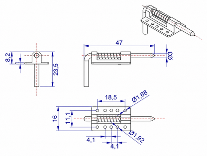 CNC Canopy Lock Latch