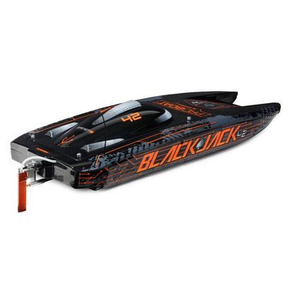 Pro-Boat Blackjack 42" 8S Brushless Catamaran RTR: Black/Orange