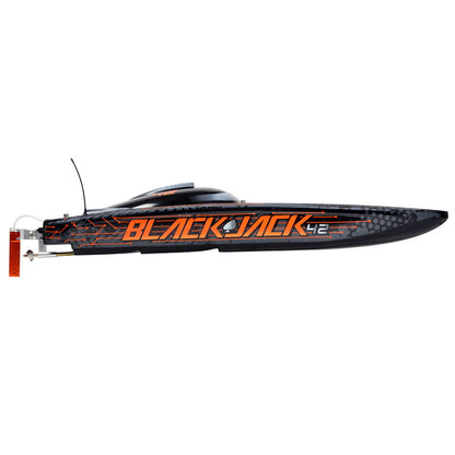 Pro-Boat Blackjack 42" 8S Brushless Catamaran RTR: Black/Orange