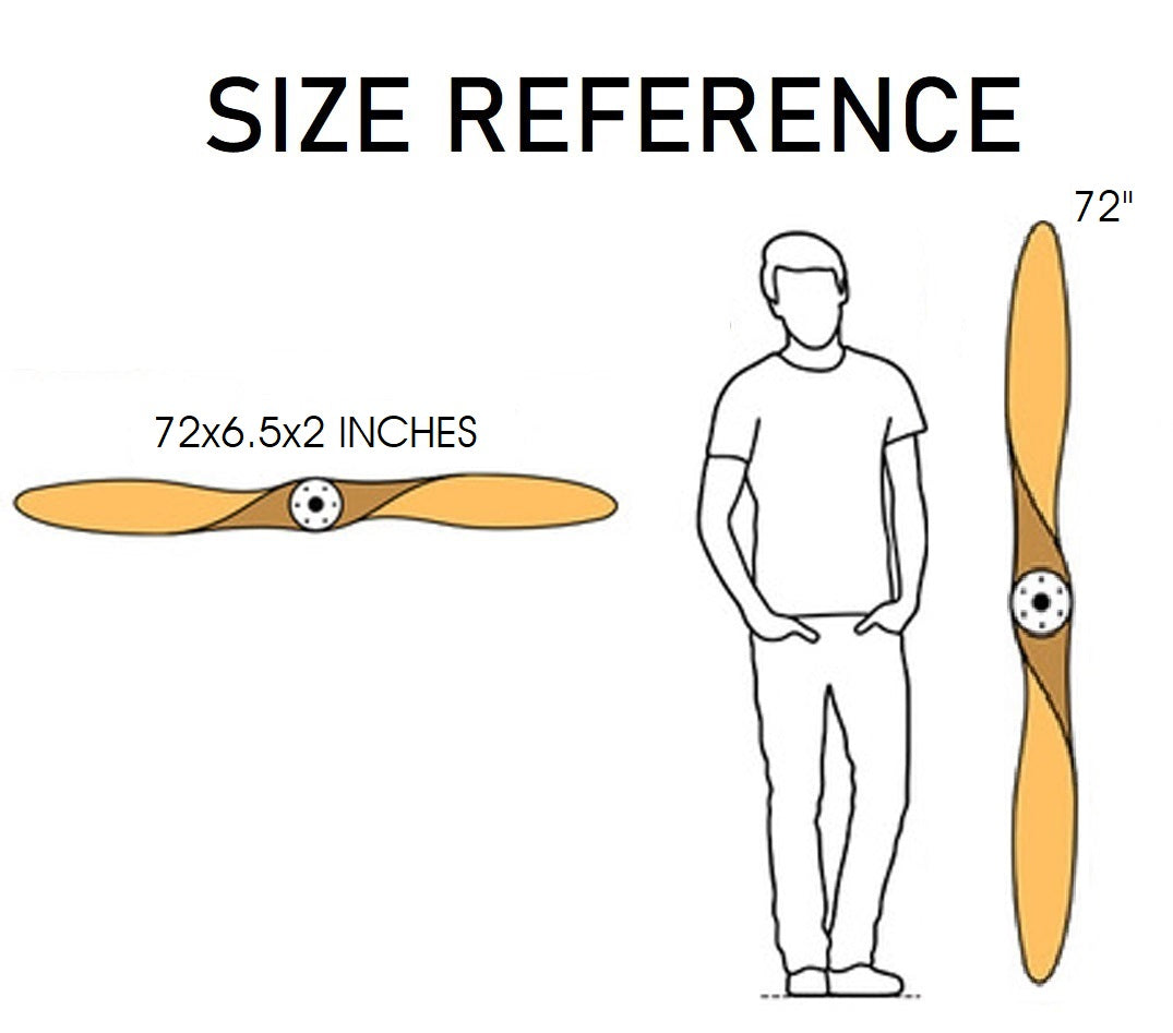 6' Wooden Sport - Themed Propeller Matte Black