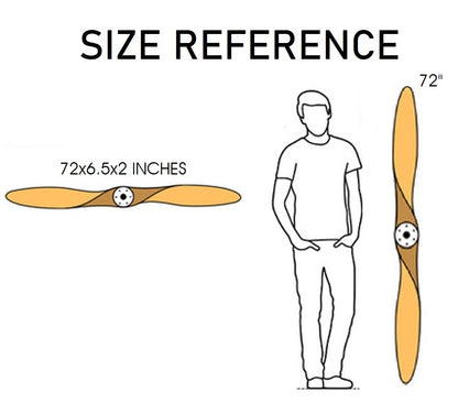 6' Wooden Sport - Themed Propeller Matte Black