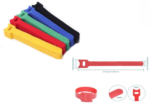 Velcro Cord Straps Cable Organizer Green