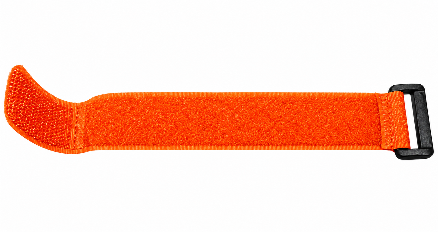 Velcro Strap Orange 25mm × 280mm Heavy-Duty Hook & Loop Fastening Strap