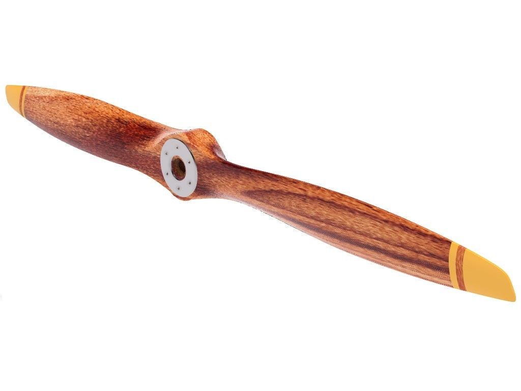 6' Wooden Propeller Yellow Tip