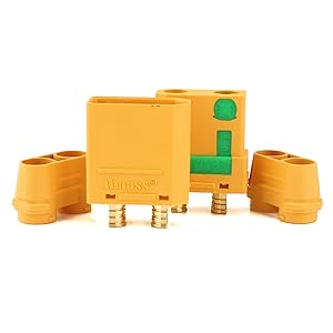 Amass XT90S Anti-Spark Connectors-Male/Female Pair Original (XT90S-M/F-H)